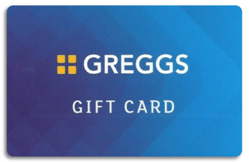 Greggs cheap gift card